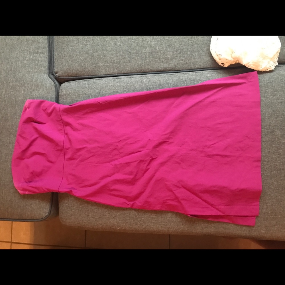 Hot pink dress